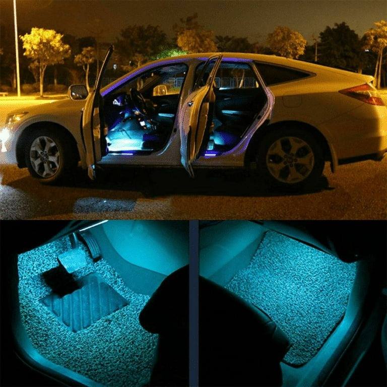 Car Interior Atmosphere Light Remote RGB Light with Music Sensor