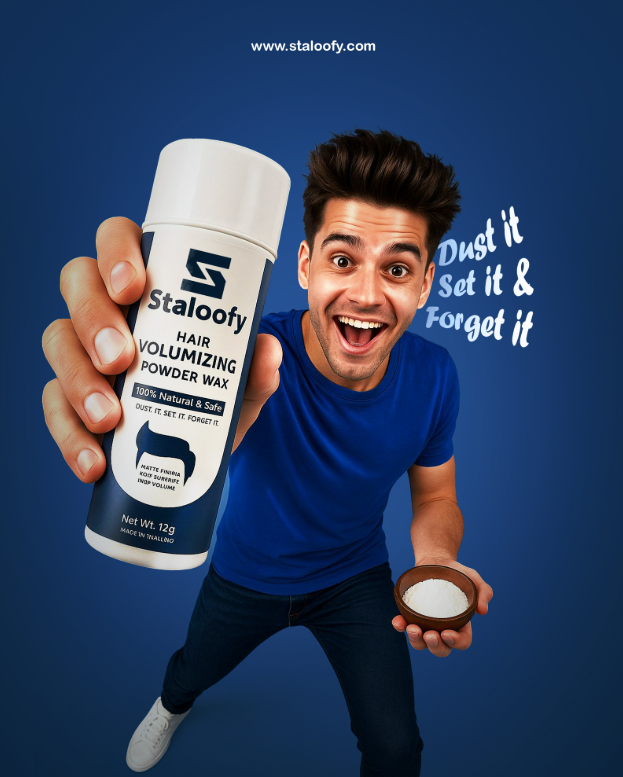 Staloofy Hair Styling Powder for Instant Volume & Strong Hold – 24H Result